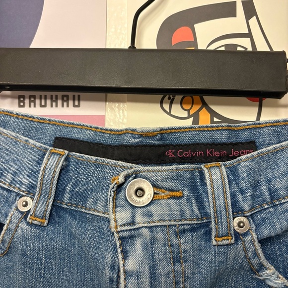 Calvin Klein Jeans Blue Mini Skirt Vintage - Picture 2 of 6